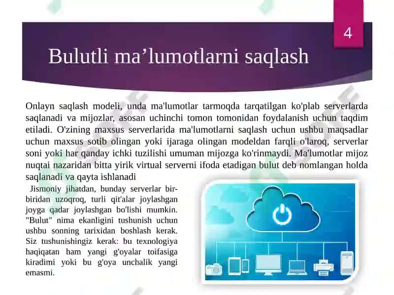 Biznes jarayonlarida bulutli hisoblash texnologiyalari 4