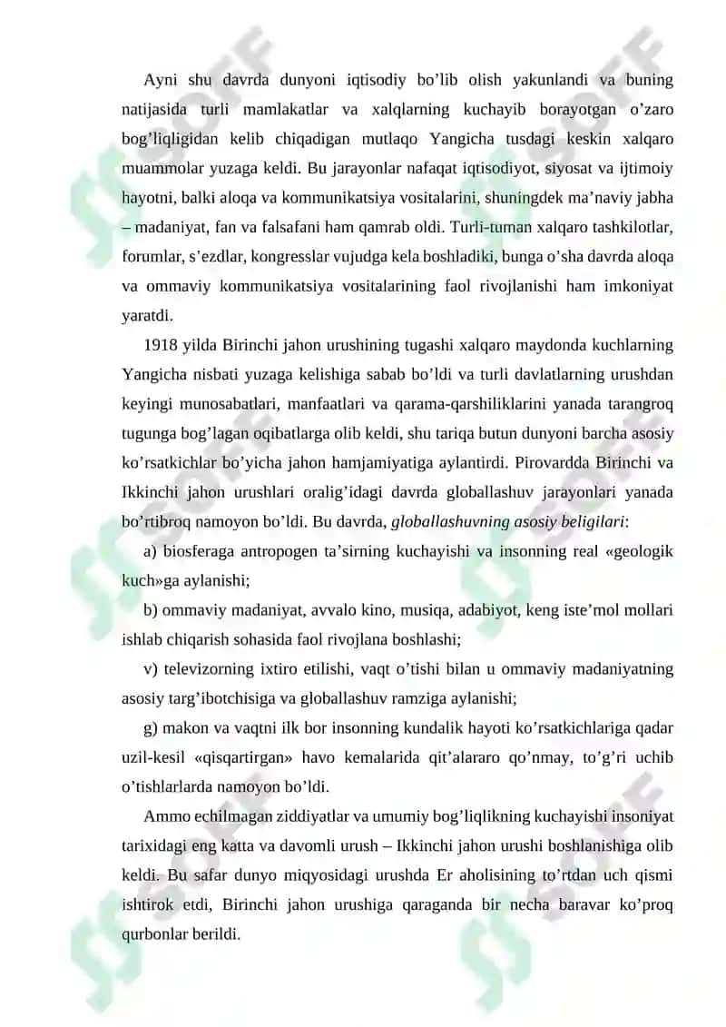 Globallashuv.Globallashuv haqidagi konsepsiyalar 4