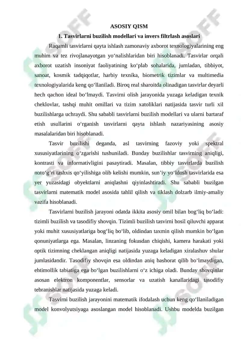 Invers filtrlash va Viner filtri asosida tiklash 4
