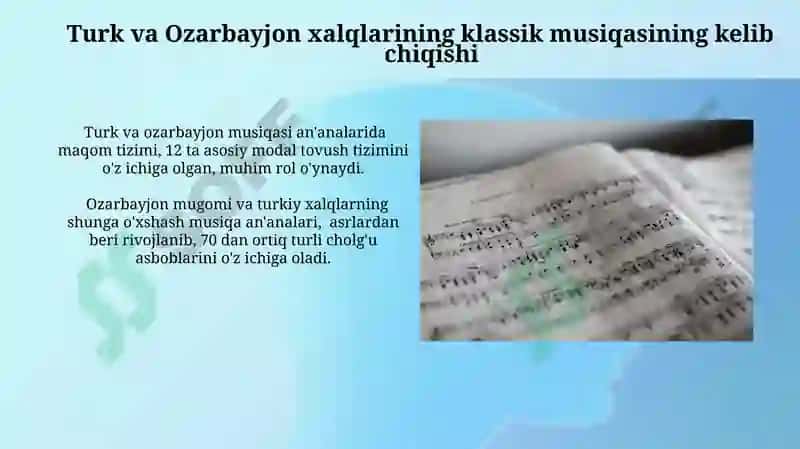 Turk va Ozarbayjon xalqlarining mumtoz musiqasi 4