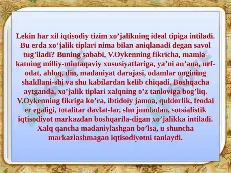 Milliy iqtisodiyot asoslari 4