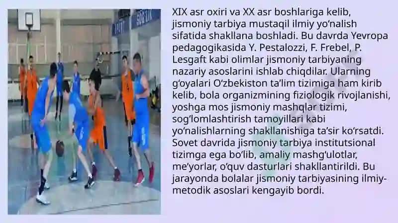 Bolalar jismoniy tarbiyasi nazariyasi va texnologiyalari fanining rivojlanish tarixi 4