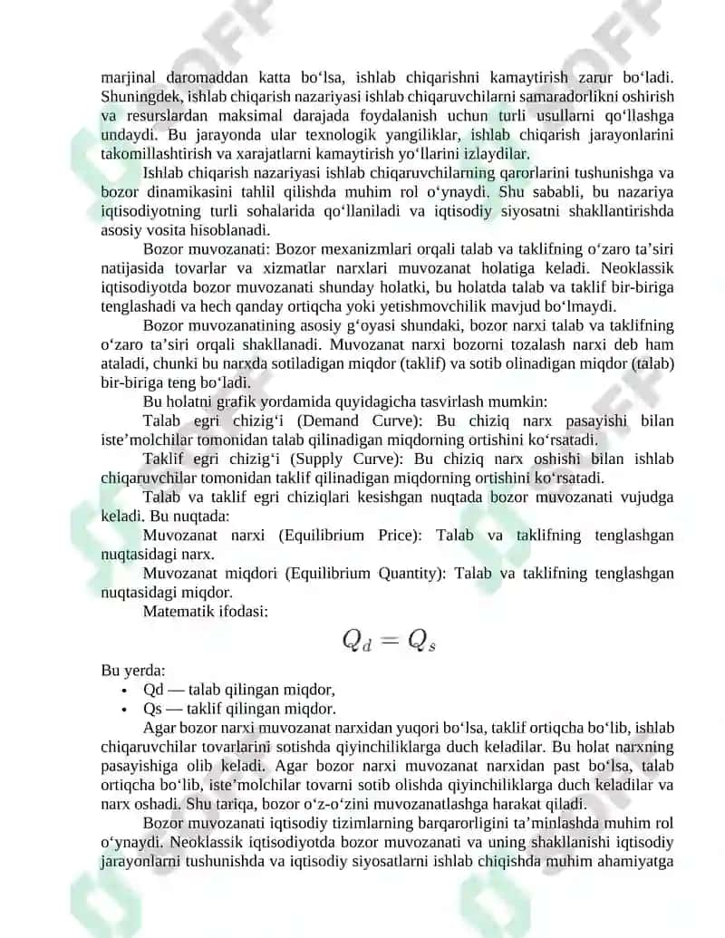 Marjinalizm va Neoklassik Iqtisodiy Ta’limot 4