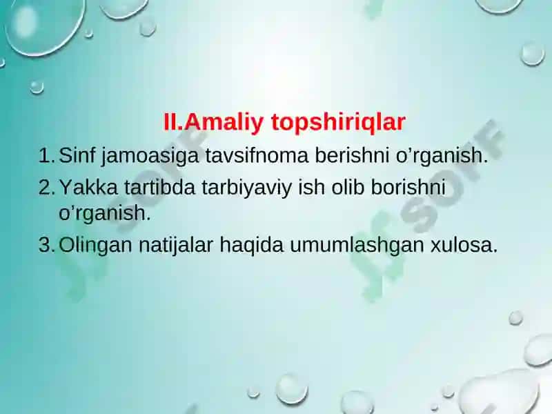 O’quvchilar jamoasi bilan ishlash 4