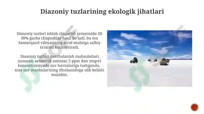 Diazoniy tuzlari asosidagi materiallar 4