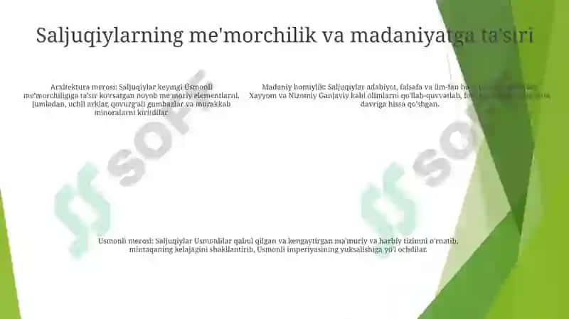 Saljuqiylar Va Usmoniylar Davlati 4