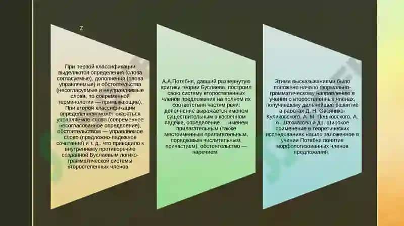 ВТОРОСТЕПЕННЫЕ ЧЛЕНЫ ПРЕДЛОЖЕНИЯ.ТИПОЛОГИЯ ВТОРОСТЕПЕННЫХ ЧЛЕНОВ 4