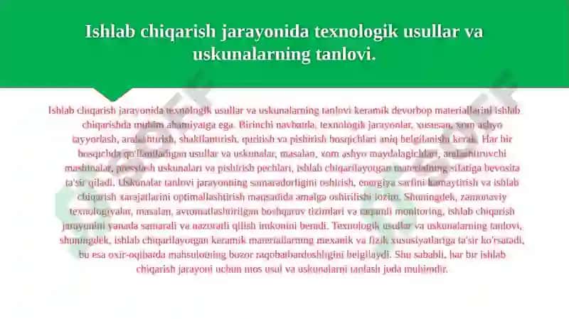 Keramik materiallarning xususiyatlari va ularning kesish jarayonidagi ahamiyati 4