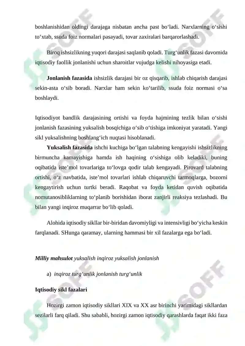 Makroiqtisodiy beqarorlik va iqtisodiyotning siklliligi 4