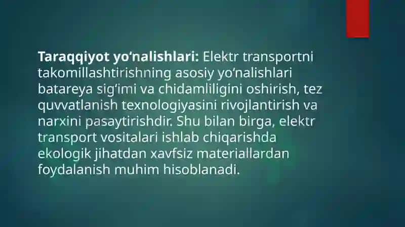 Ekologik transport turlari 4