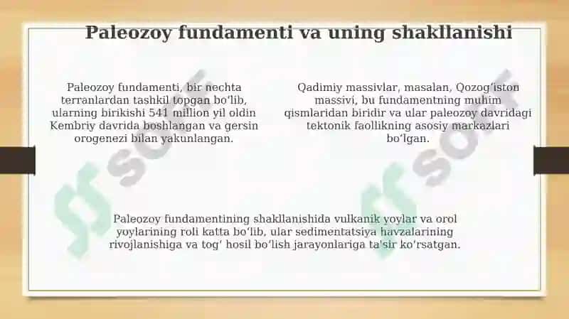 Oʻrta Osiyoning geologik taraqqiyoti tarixi 4