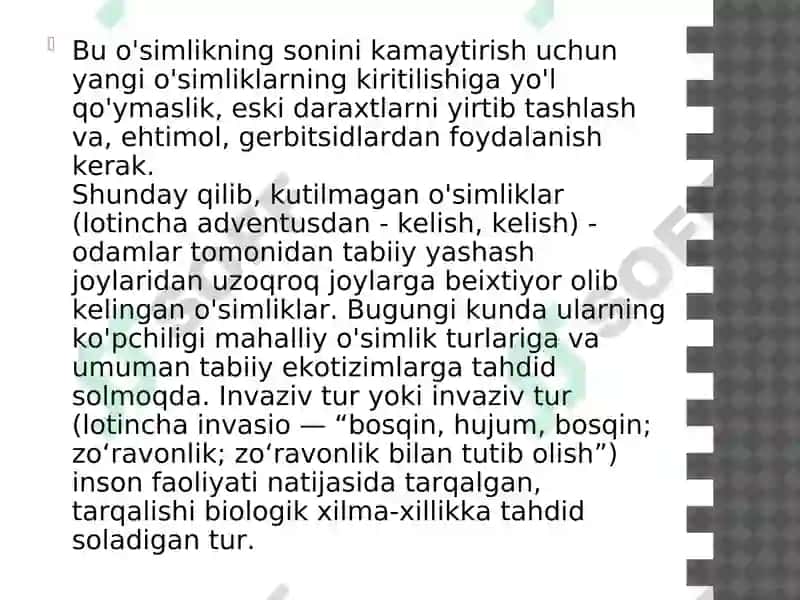 O’zbekistonning adventiv o’simliklari 4