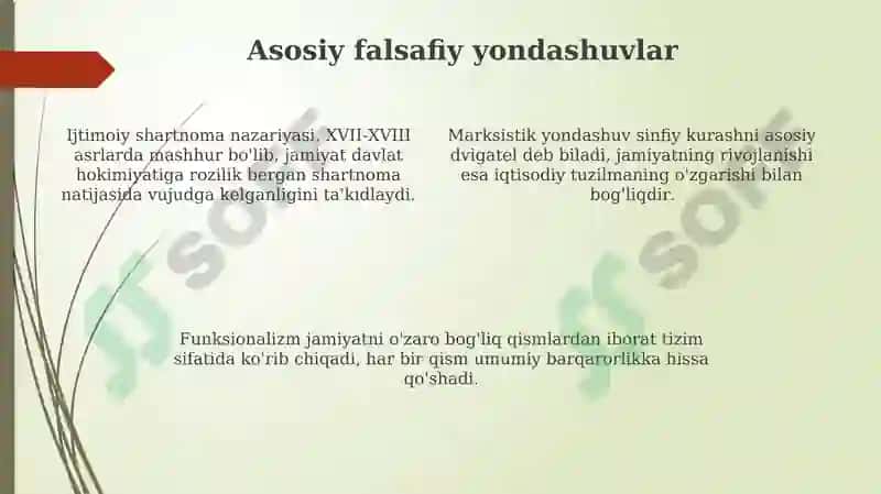 Jamiyat falsafasi 4