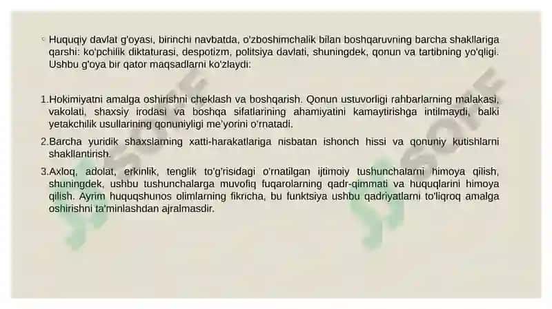 Huquqiy davlat nazariyasi 4