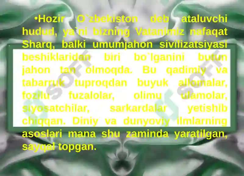 Tarixiy xotirasiz kelajak yo`q 4