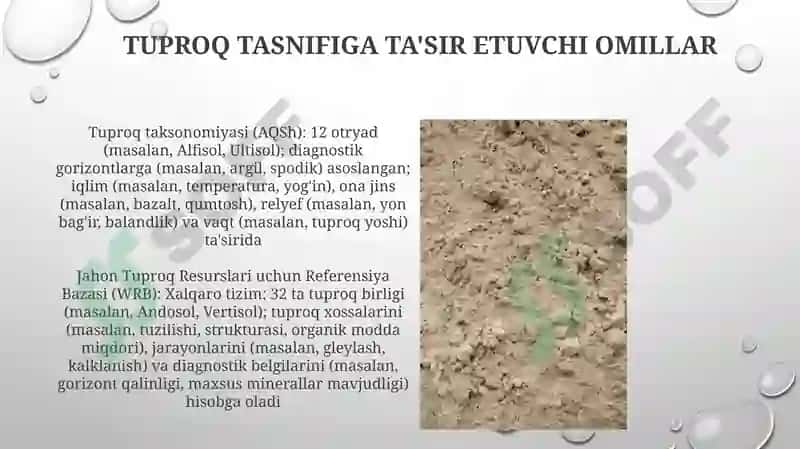 Tuproqlar tasnifi 4