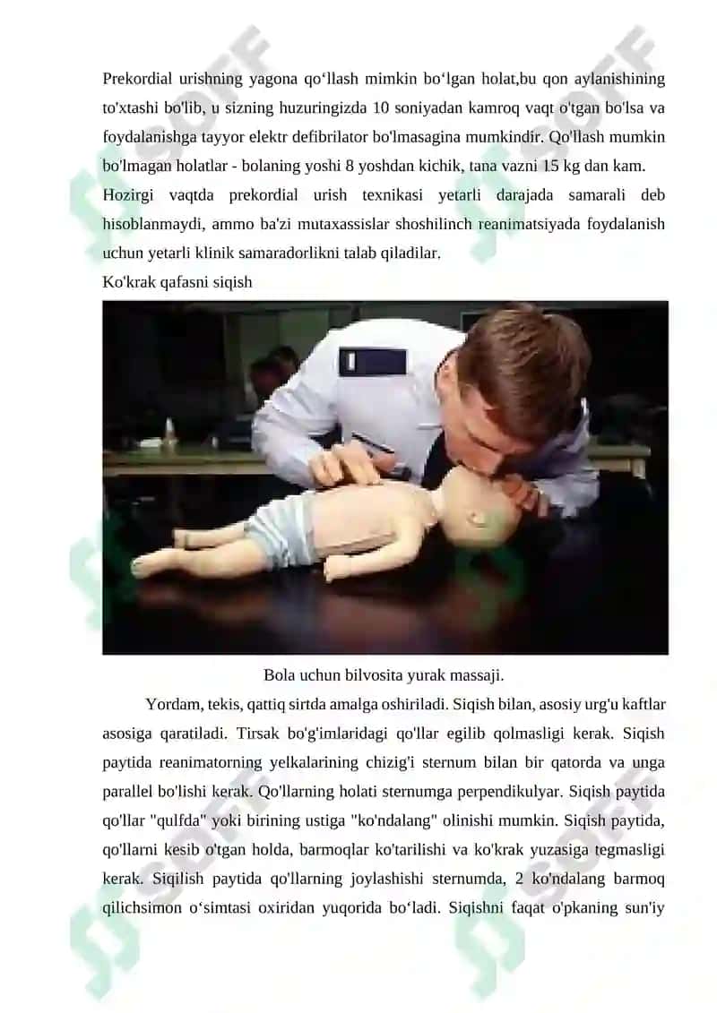 Yurak o'pka reanimatsiyasi 4