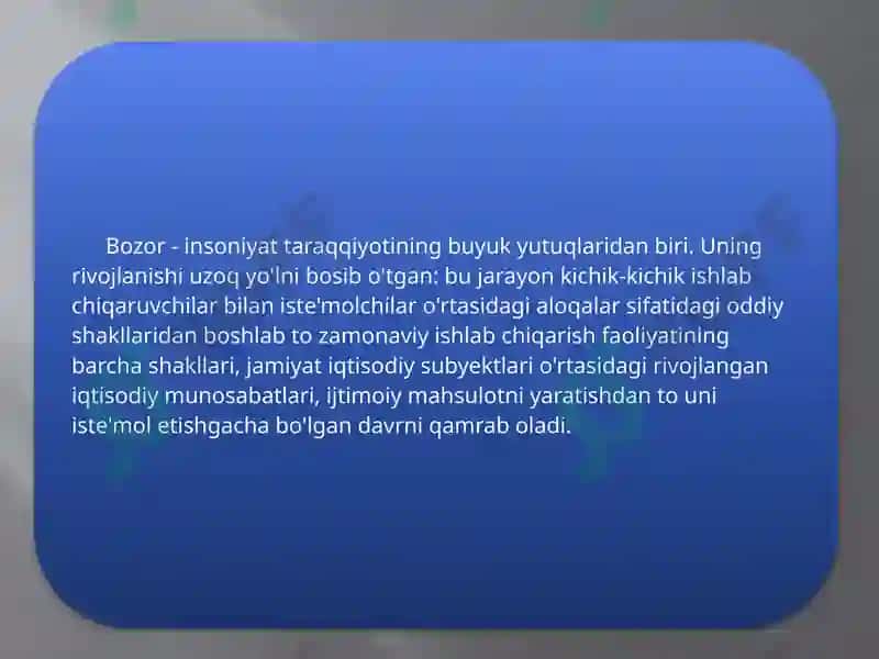 BOZOR IQTISODIYOTI SHAROITIDA DAVLATNING IQTISODIY ROLI VA VAZIFALARI 4