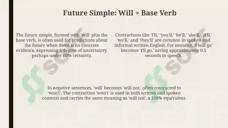 Future simple tense 4