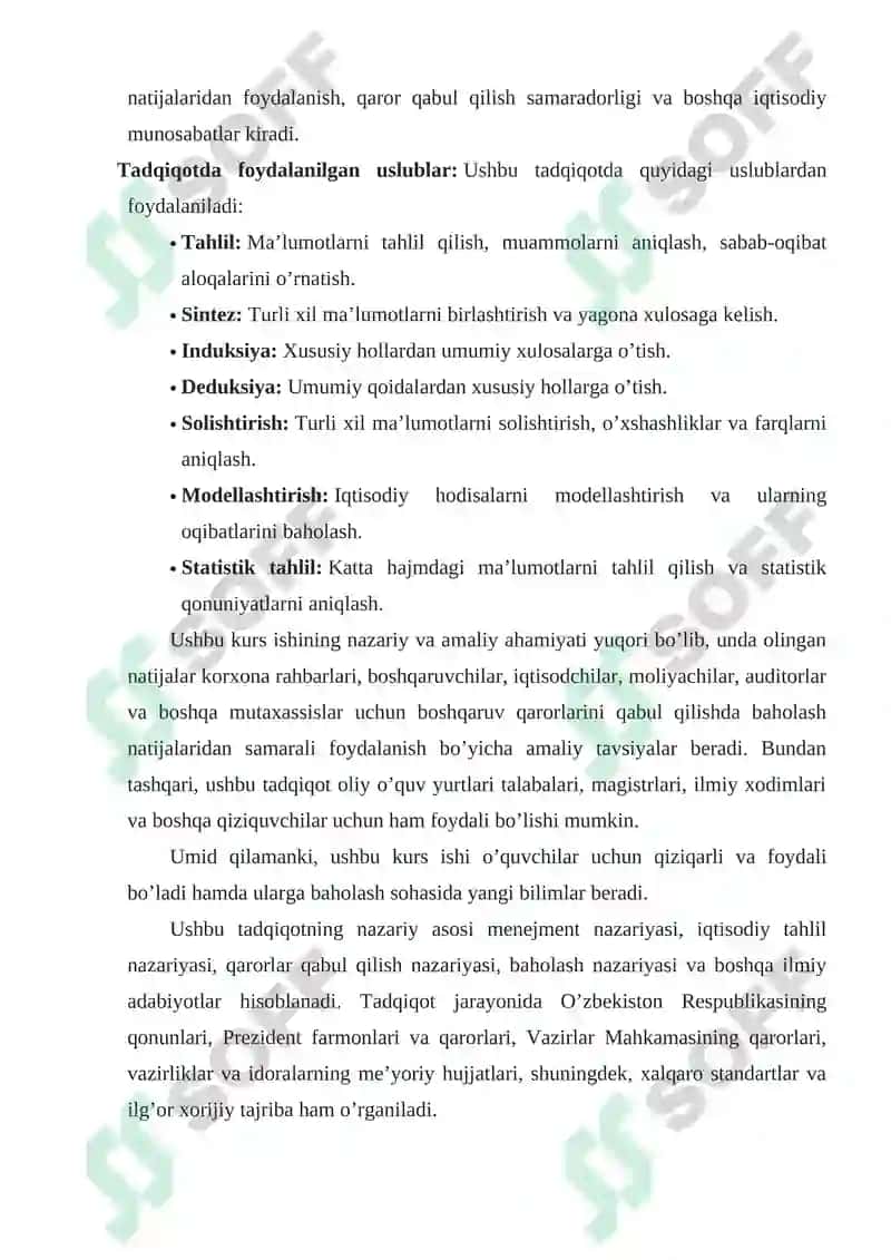 BAHOLAR BO‘YICHA QARORLAR QABUL QILISH 4