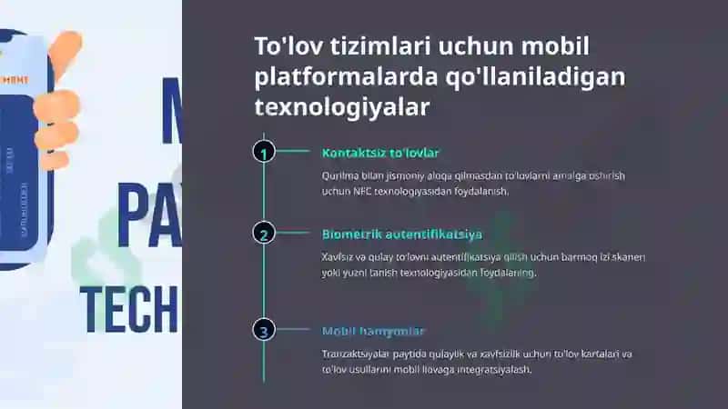 Mobil platformalarga asoslangan to'lov tizimlari 4