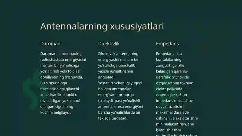 Simsiz aloqa tizimlari 4