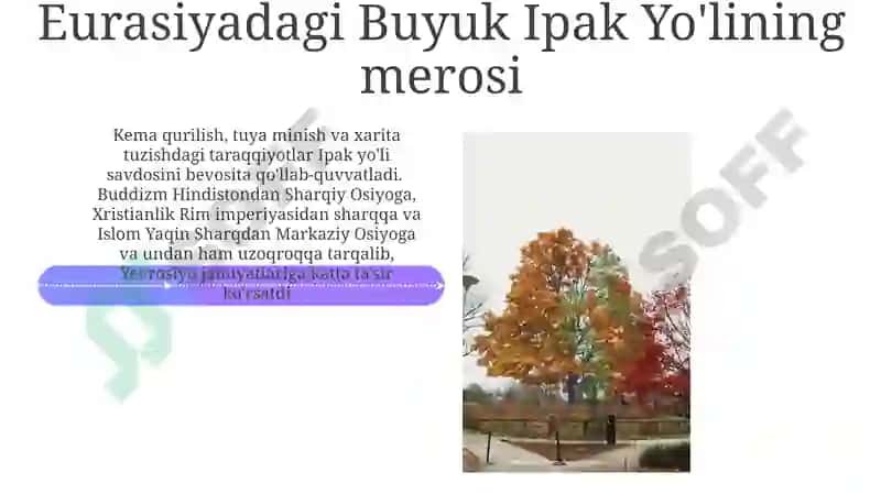 Buyuk ipak yóli va uning insoniyat tarixidagi órni 4