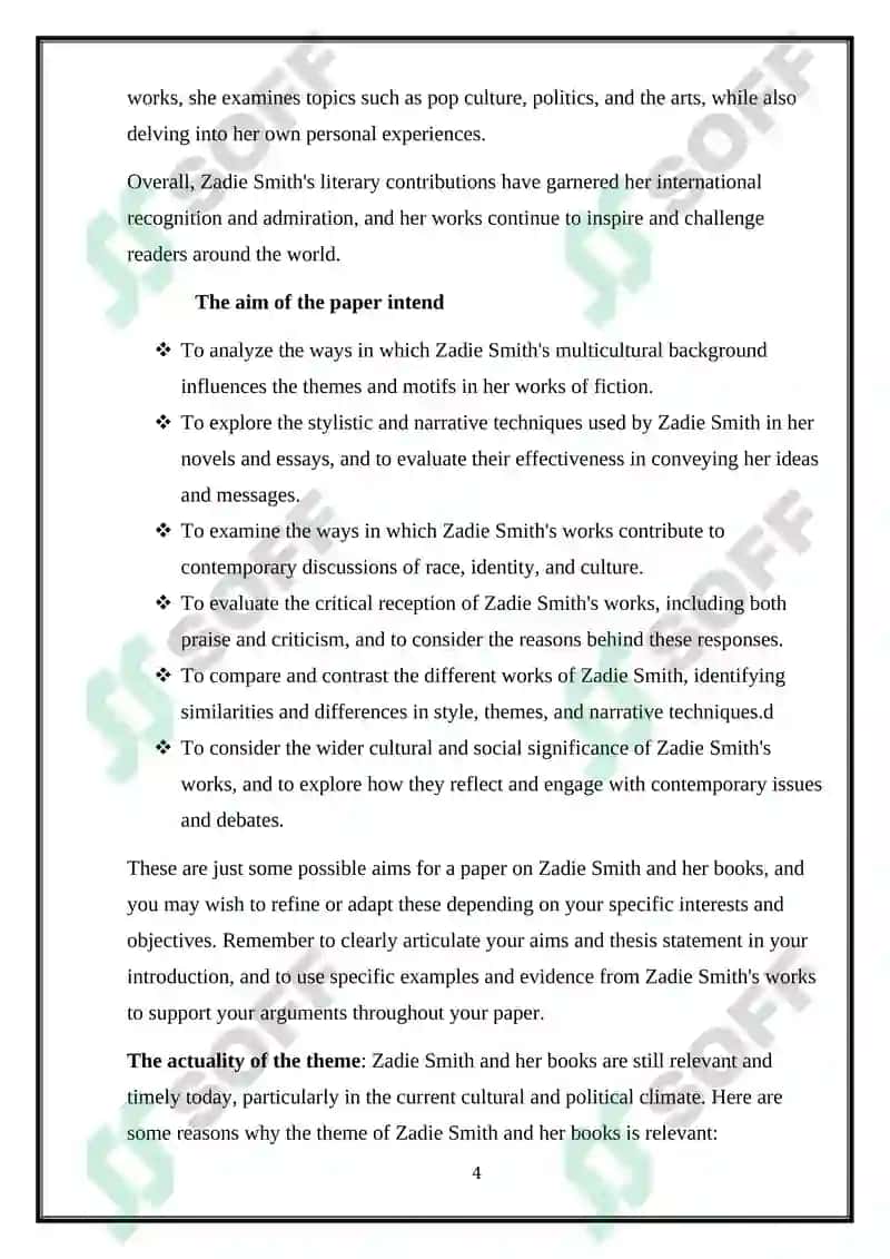 Zadie Smith and His Books 4