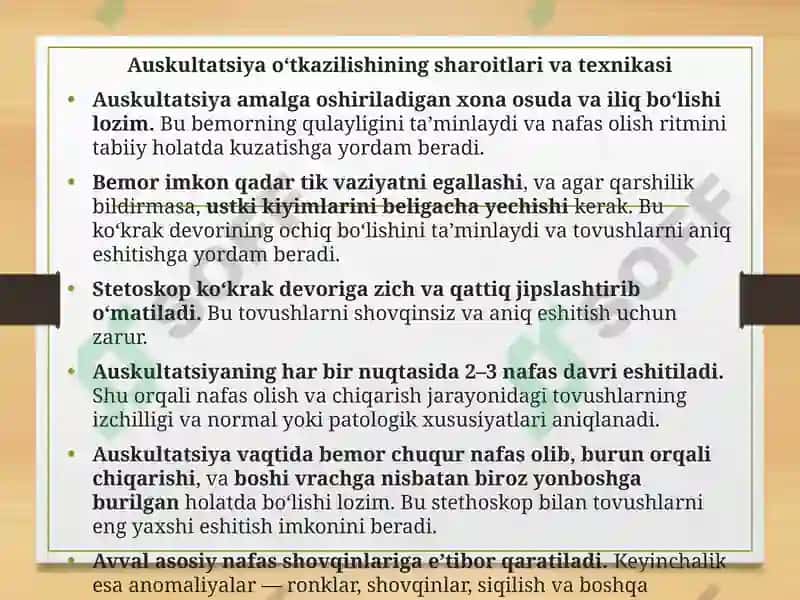 Amaliy ko’nikma o’pka auskultatsiyasi 4