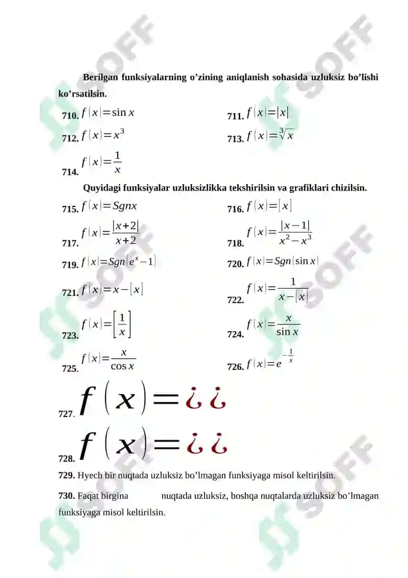 Funksiyaning uzluksizligi 4