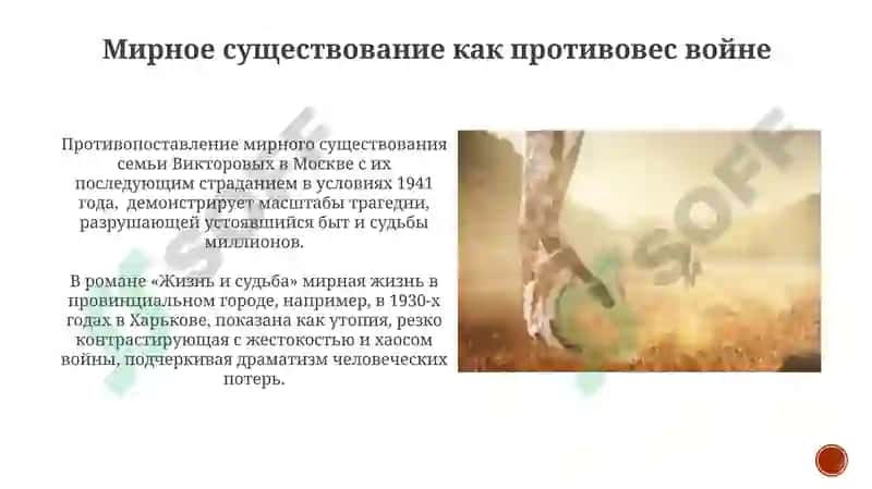 Война и мир в изображении В.С.Гроссмана («Жизнь и судьба») 4