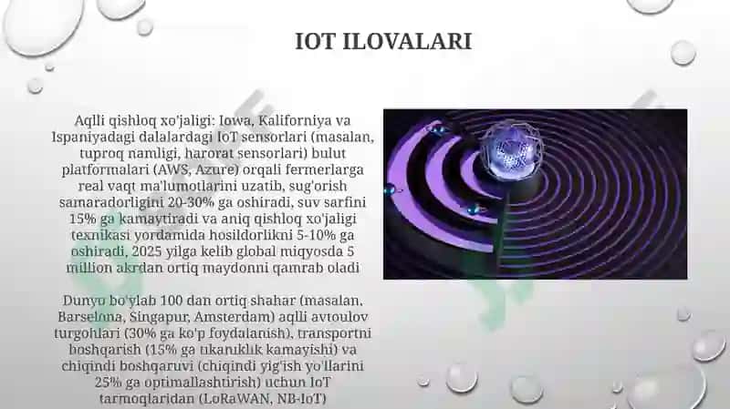 IoT Ilovalari va Qo'llanilishi 4
