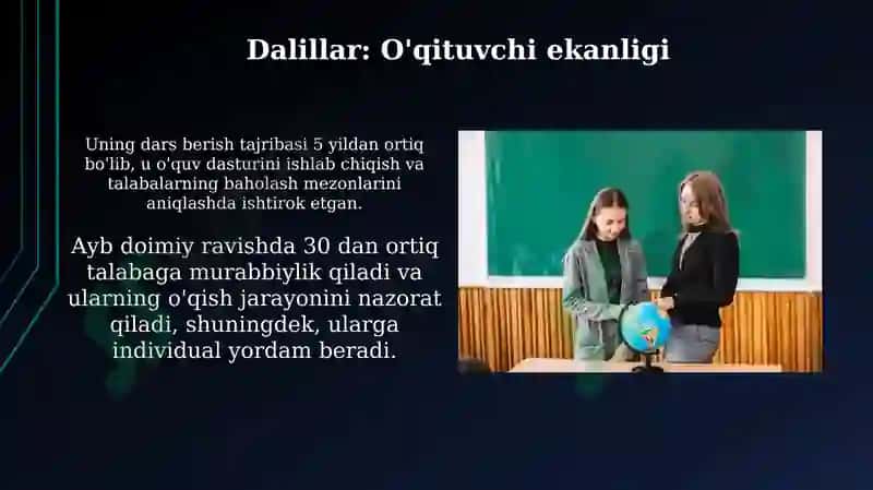 Ayb kimda o'qutuvchi yoki o'quvchida 4