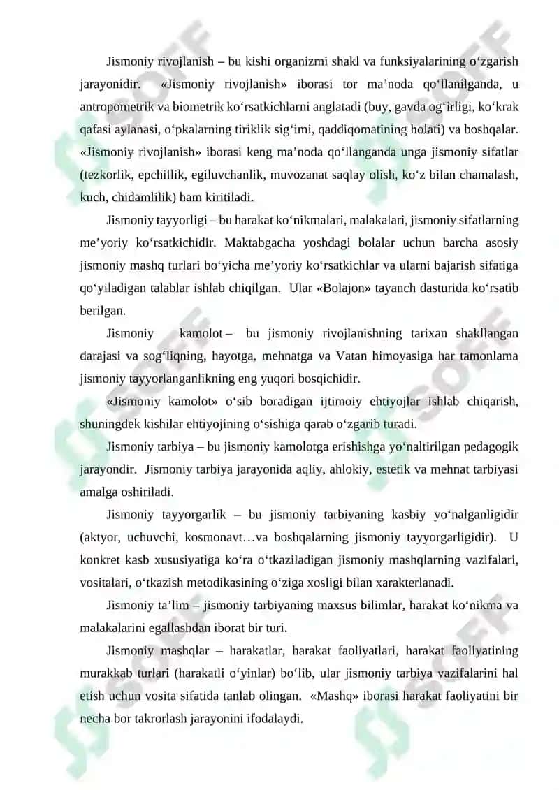 Maktabgacha ta’lim yo’nalishi (kechki) guruh talabasi 4