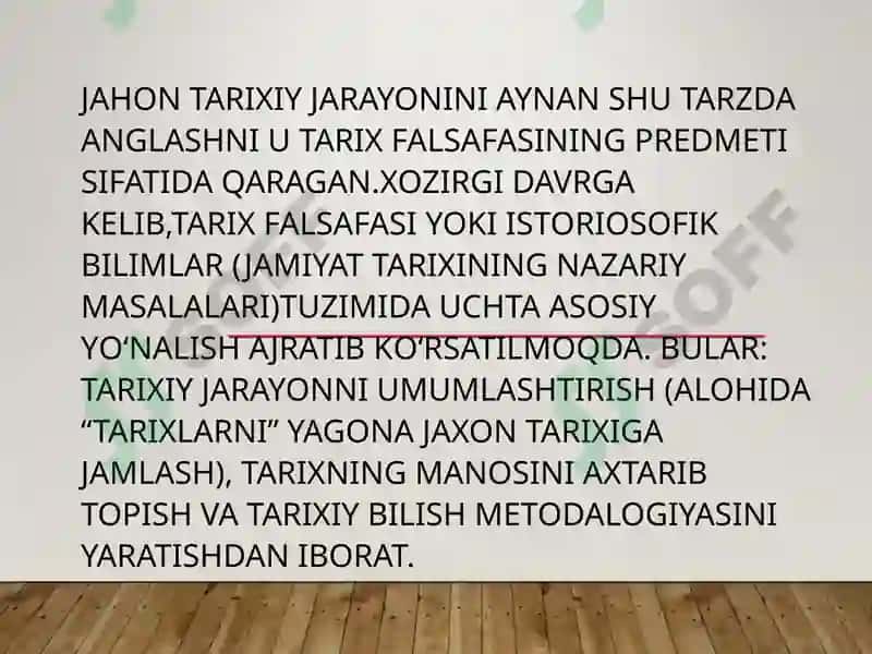 TARIX FALSAFASINING HOZIRGI KONSEPSIYALARI 4