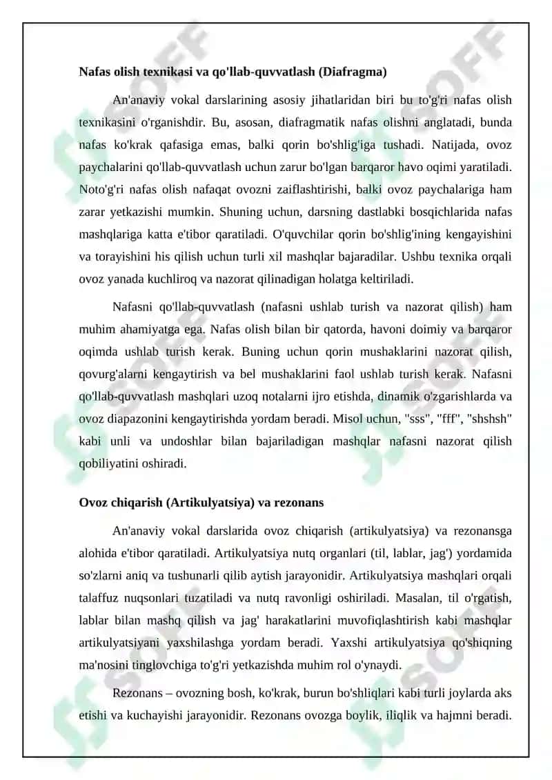 An'anaviy xonandalik saboqlari 4