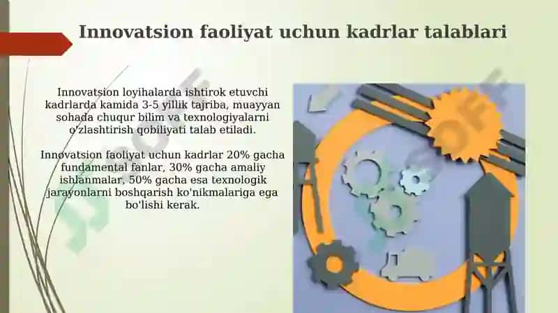 Innovatsion sohada kadrlarni boshqarish mexanizmi 4