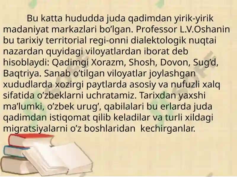O'zbek shevalarining tarqalish hududlari 4