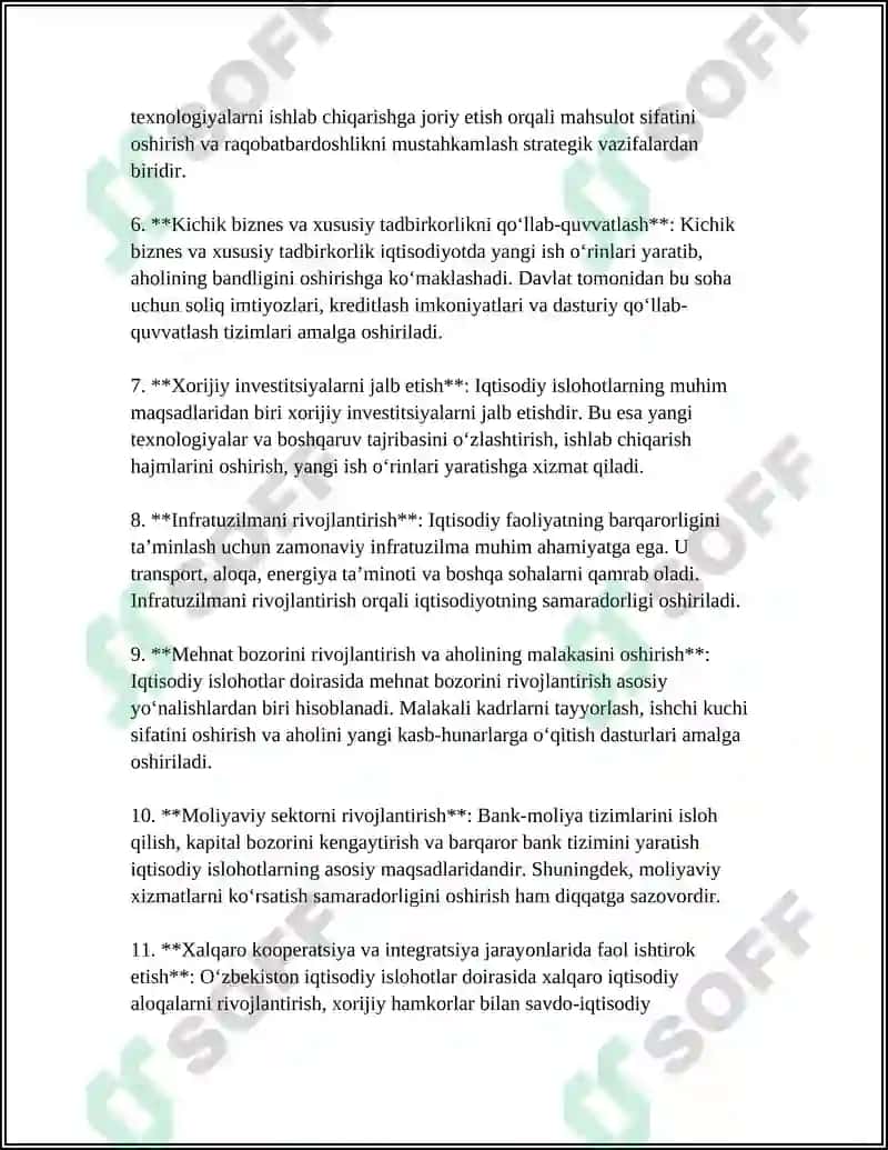 IQTISODIY ISLOHOTLAR, XUSUSIY MULKCHILIKNING SHAKLLANISHI. Referat 4