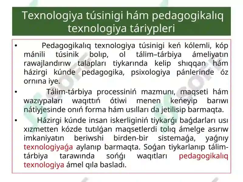 ZAMONAVIY O'QITISH TEXNOLOGIYALARI 4