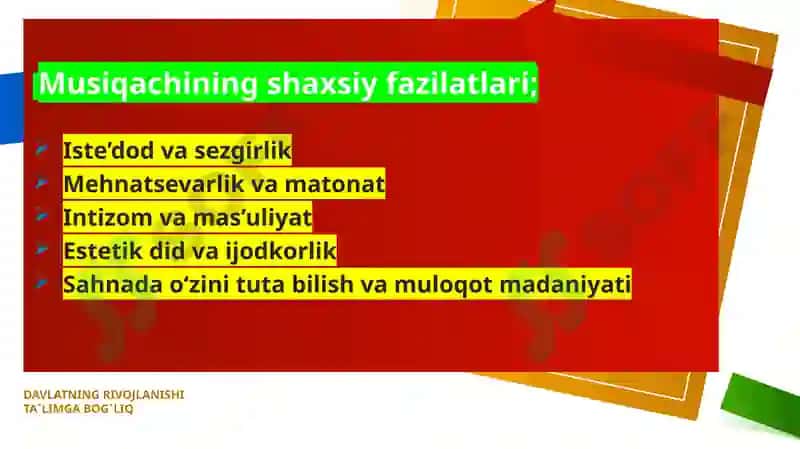 Musiqachi shahsi va fayolliyati 4
