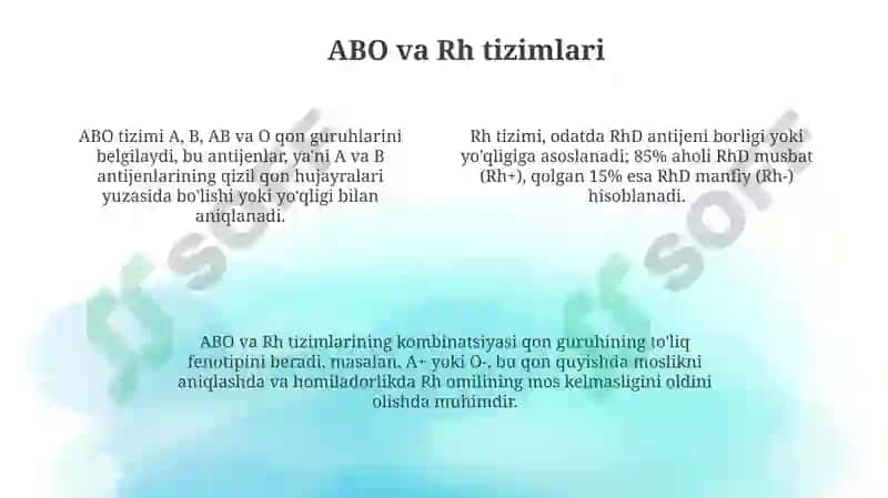 Qon guruhlari va Rh omili 4