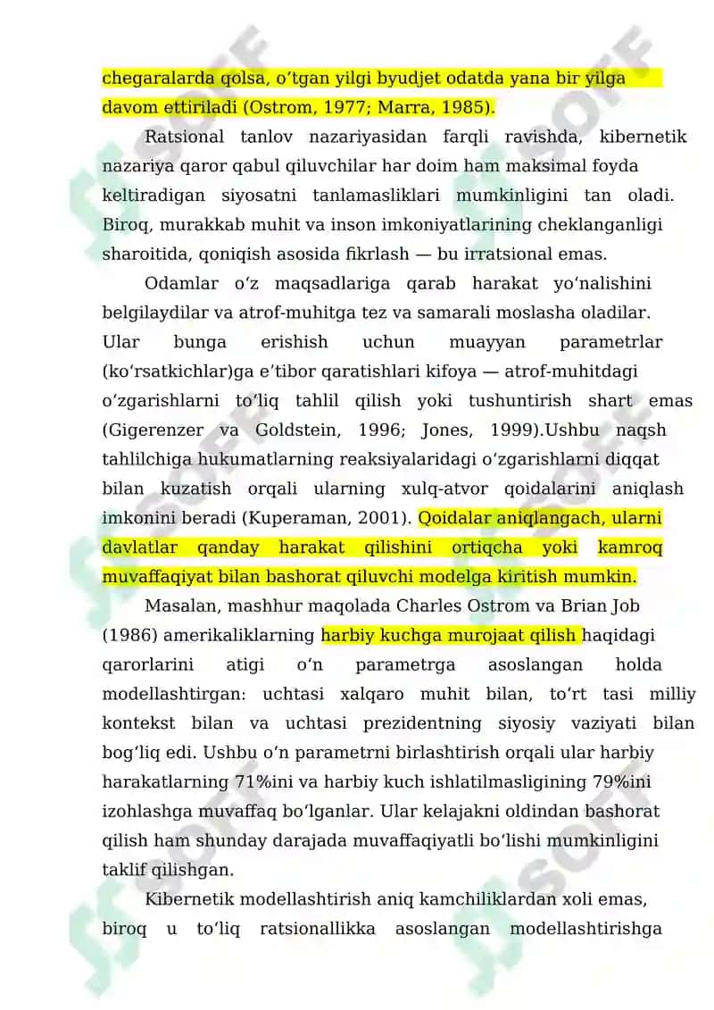 KIBERNETIK NAZARIYA; tashqi siyosat 4