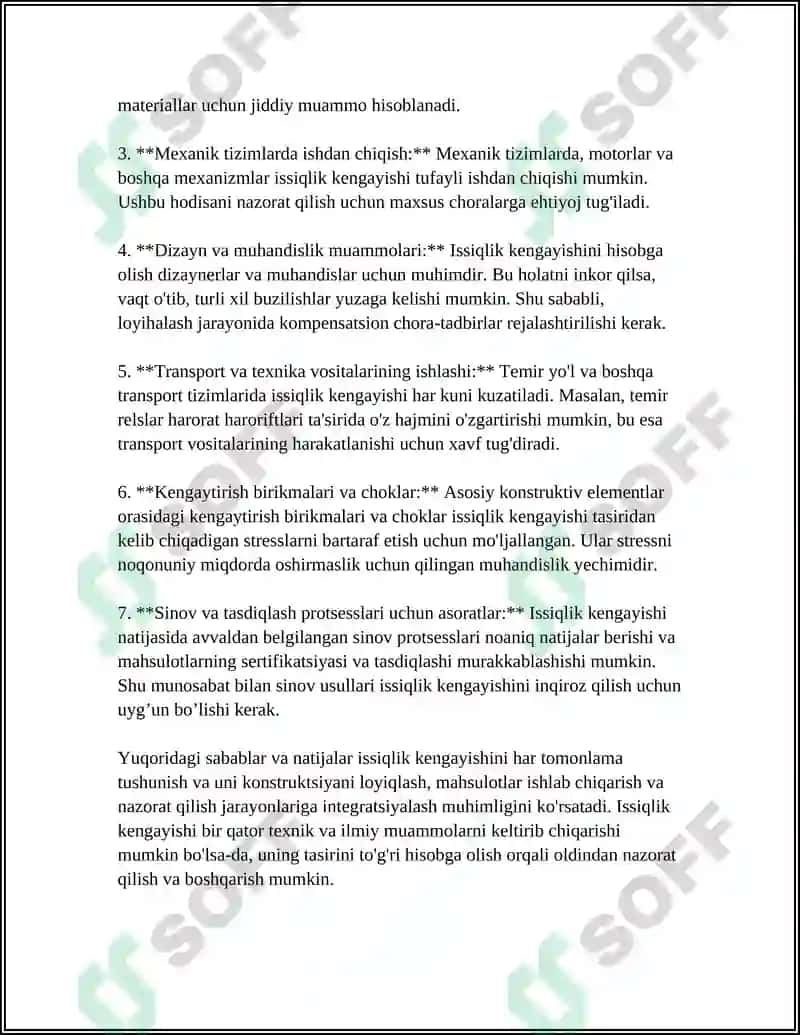 METERALLARNI ISSIQLIKDAN KENGAYISHI 4