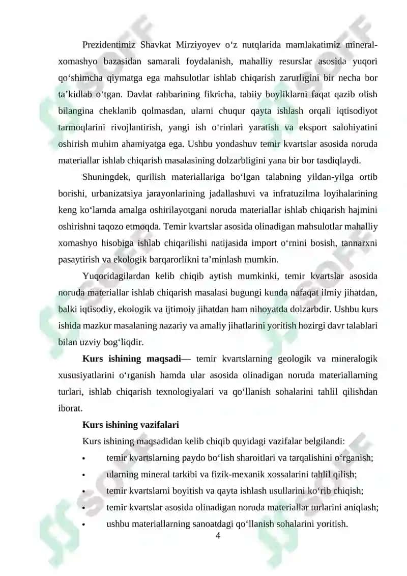 Temir kvartslar asosida noruda materiallar 4