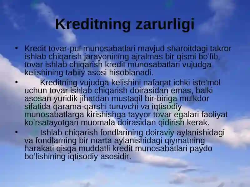 Pul va kredit tizimi 4