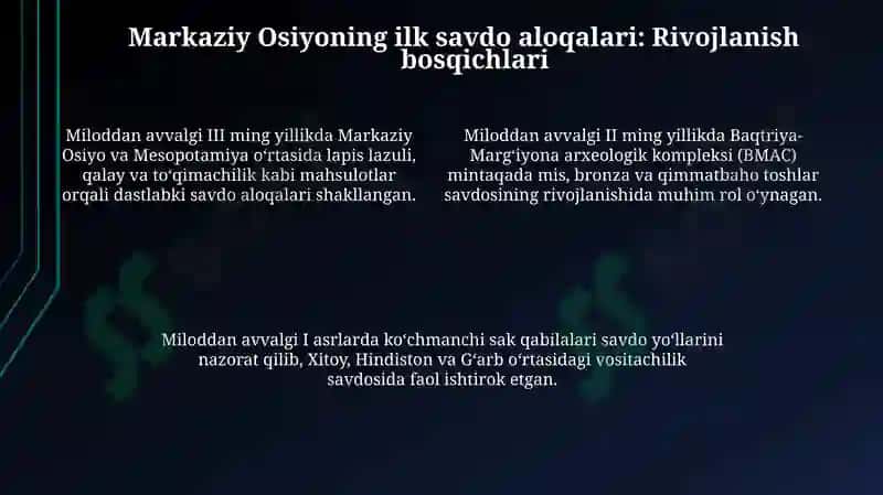Buyuk ipak yoʻlining oʻtmishdoshlari 4