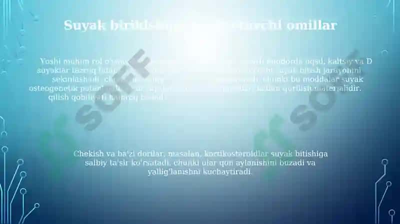 Oyoq suyaklari birlashuvi 4