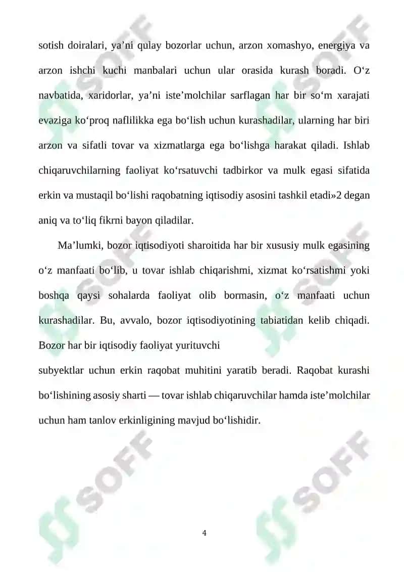 Raqobat kurashining shakllari va usullari 4