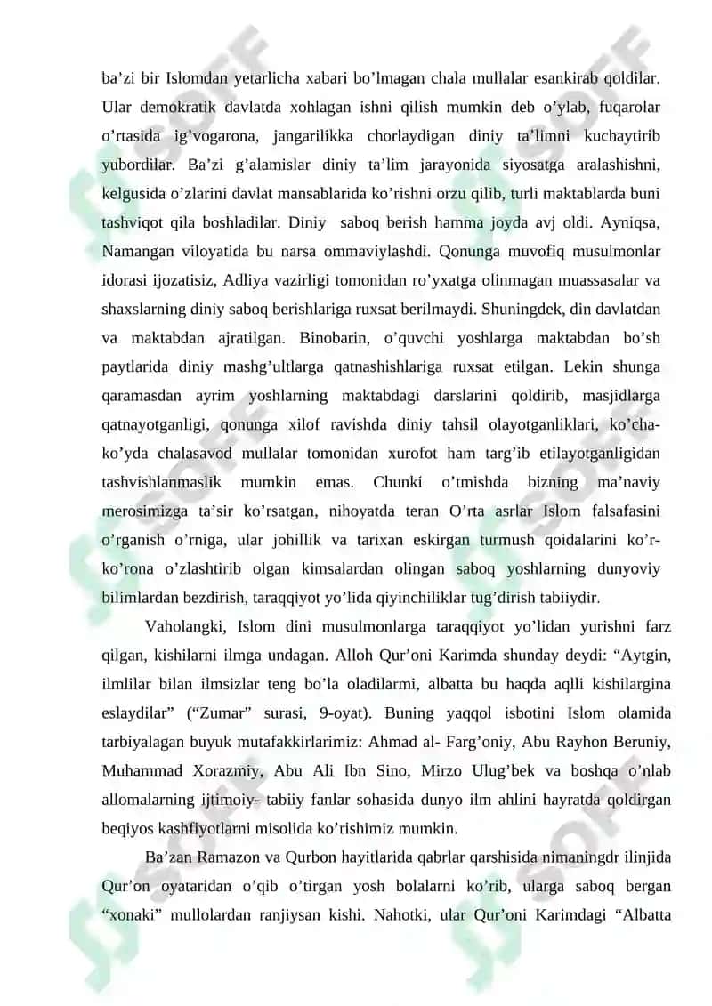 Diniy Bag'rikenglik va Milliy Totuvlik 4